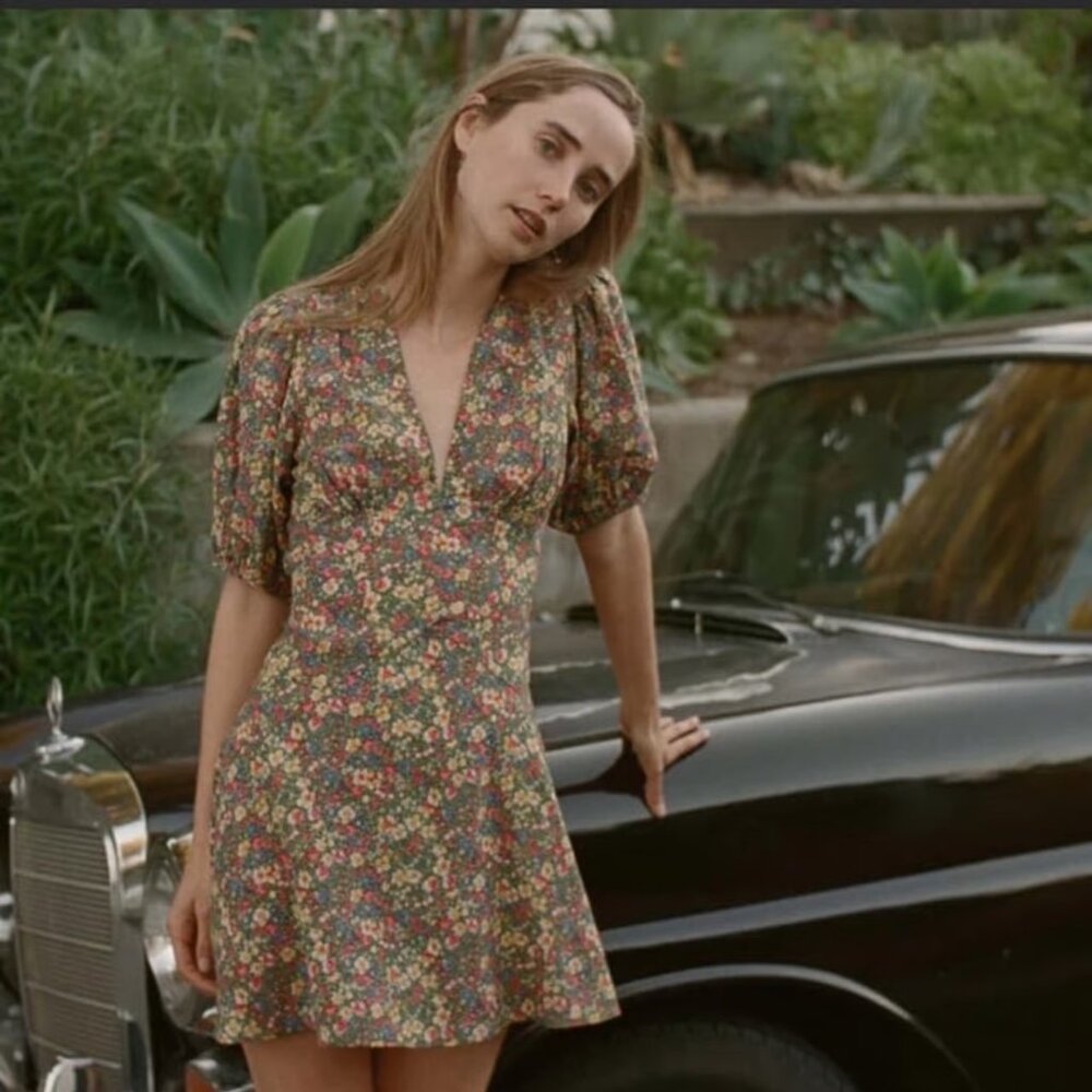 Doen Emilia Dress in Green Valley Floral